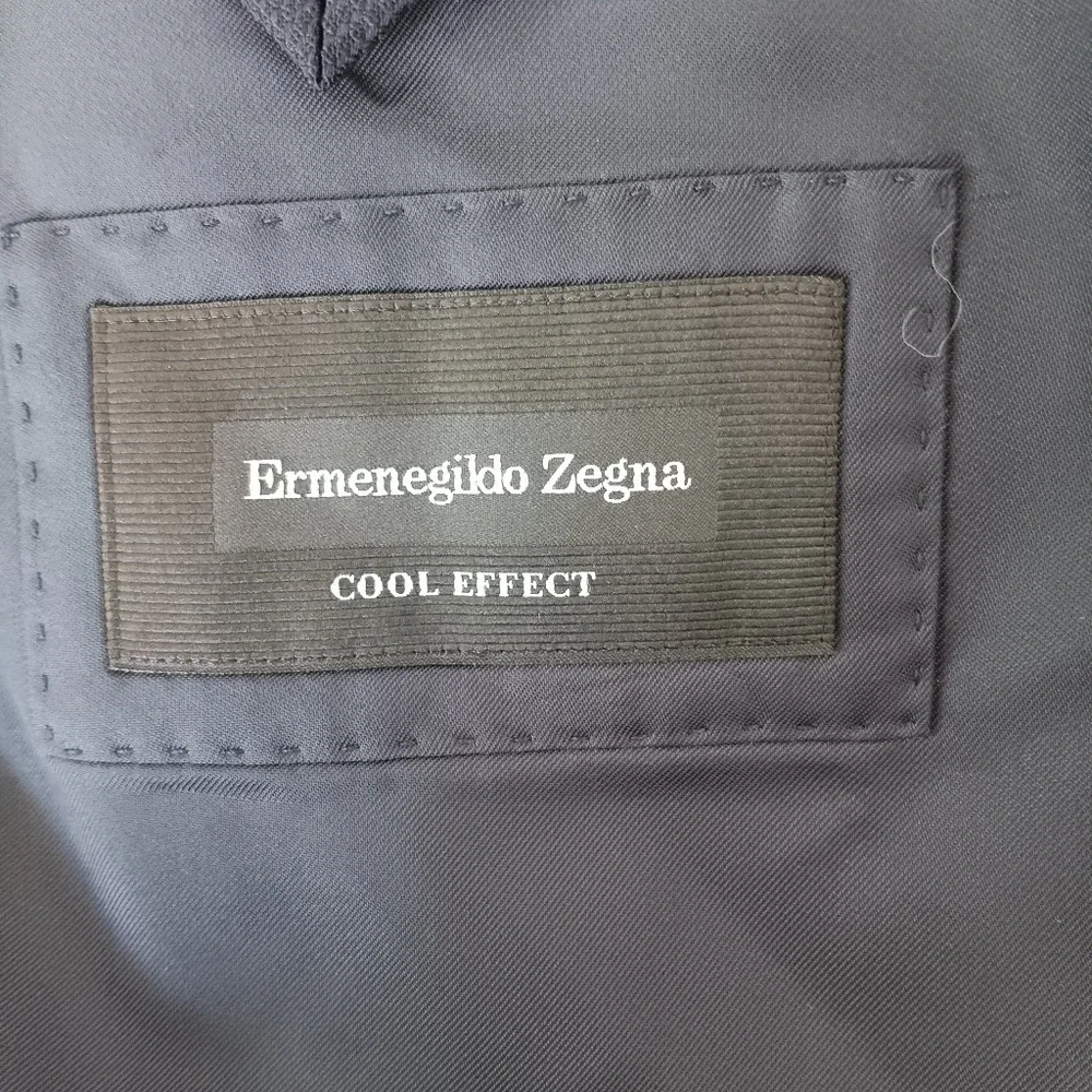 Ermenegildo Zegna Blazer Mens 56R Navy Blue Wool Cool Effect Mila Sport Coat
